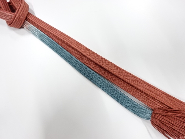 正絹　撚り房　手組帯締め